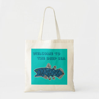 Coelacanth Tote "WELCOME TO THE DEEP SEA"