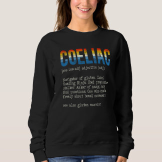 Coeliac Definition Gluten Free Celiac Disease Awar Sweatshirt