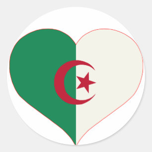 coeur algerie classic round sticker
