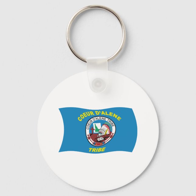 Coeur d'Alene Flag Keychain (Front)