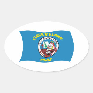 Coeur d'Alene Flag Sticker