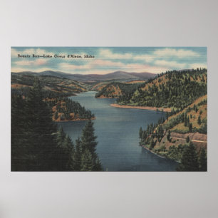 Coeur d'Alene, ID - View of Beauty Bay Poster