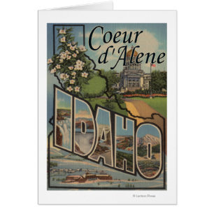 Coeur d'Alene, Idaho - Large Letter Scenes