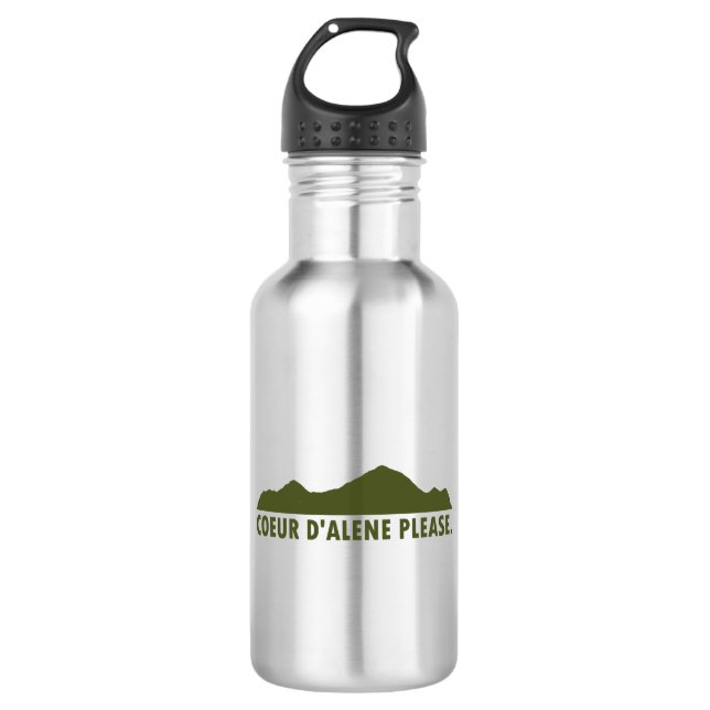 Coeur d'Alene Idaho Please 532 Ml Water Bottle (Front)
