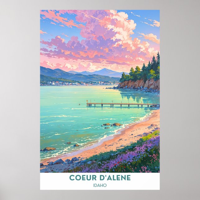 Coeur d'Alene, Idaho Poster (Front)