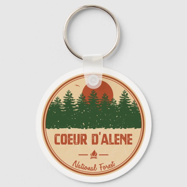 Coeur D'Alene National Forest Key Ring (Front)