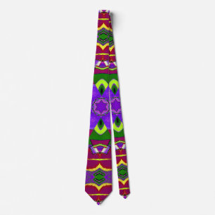 Cœurs kaléidoscope - Hearts painting kaleidoscope  Tie