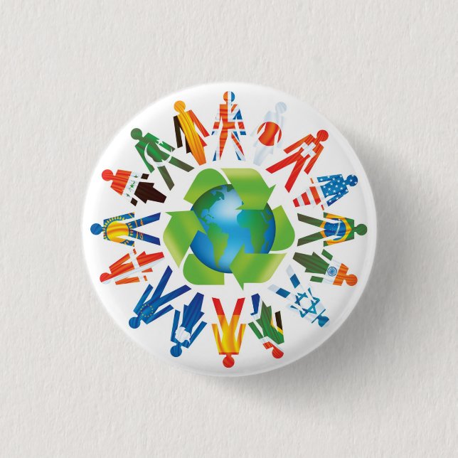 Coexist 3 Cm Round Badge (Front)