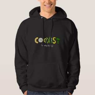 Coexist Vegetable Broccoli Parody Funny Vegan Appa Hoodie