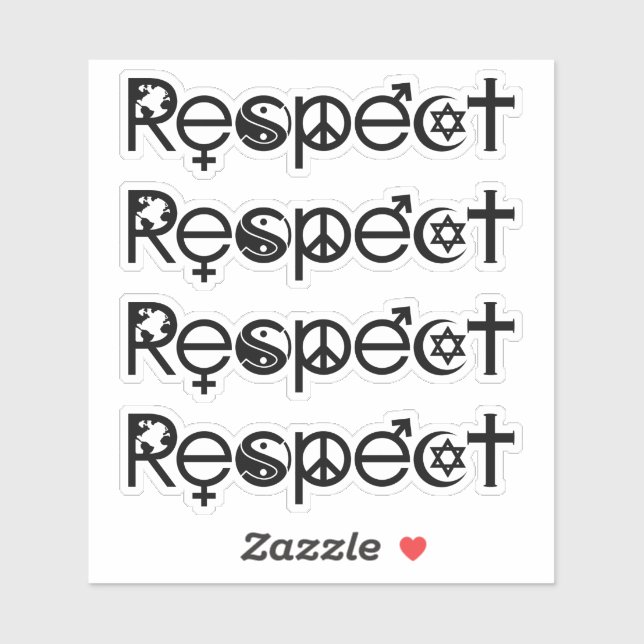 Coexist with Respect - Peace Kindness & Tolerance (Sheet)