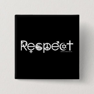 Coexist with Respect - Peace Kindness & Tolerance 15 Cm Square Badge