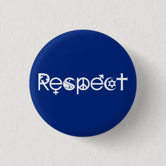 Coexist with Respect - Peace Kindness & Tolerance 3 Cm Round Badge