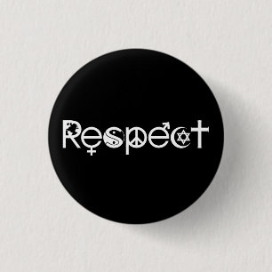 Coexist with Respect - Peace Kindness & Tolerance 3 Cm Round Badge