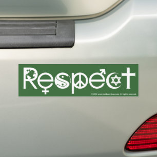 Coexist with Respect - Peace Kindness & Tolerance Bumper Sticker