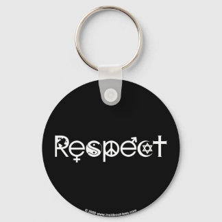 Coexist with Respect - Peace Kindness & Tolerance Key Ring
