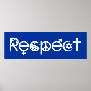 Coexist with Respect - Peace Kindness & Tolerance Poster