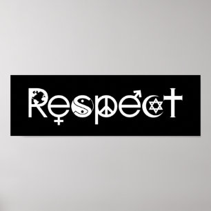Coexist with Respect - Peace Kindness & Tolerance Poster