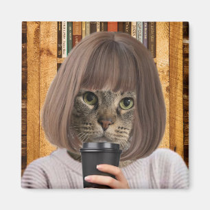 Coffe Cat Cutie Magnet