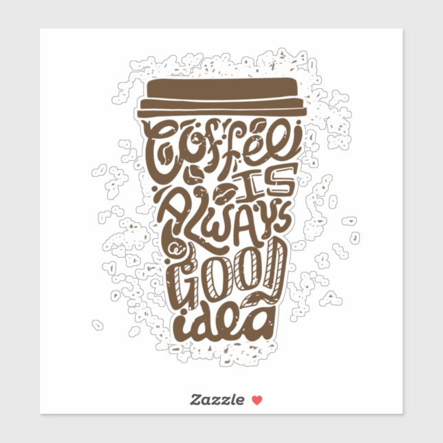COFFE IS ALWAYS good idea wall kitchen frames   (Sheet)