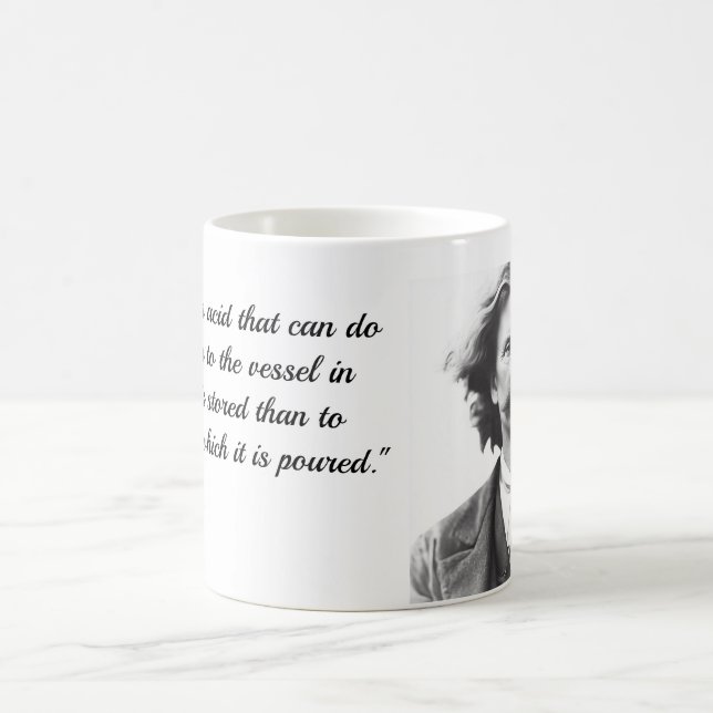 Coffe mug with quote about anger by Mark Twain (Center)