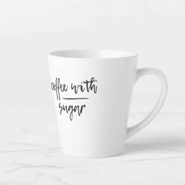 Coffe With Sugar Latte Mug (Right)