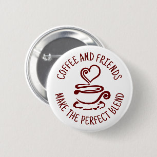 coffee 6 cm round badge