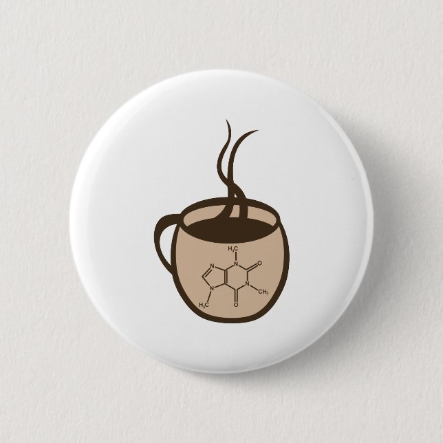 Coffee 6 Cm Round Badge (Front)