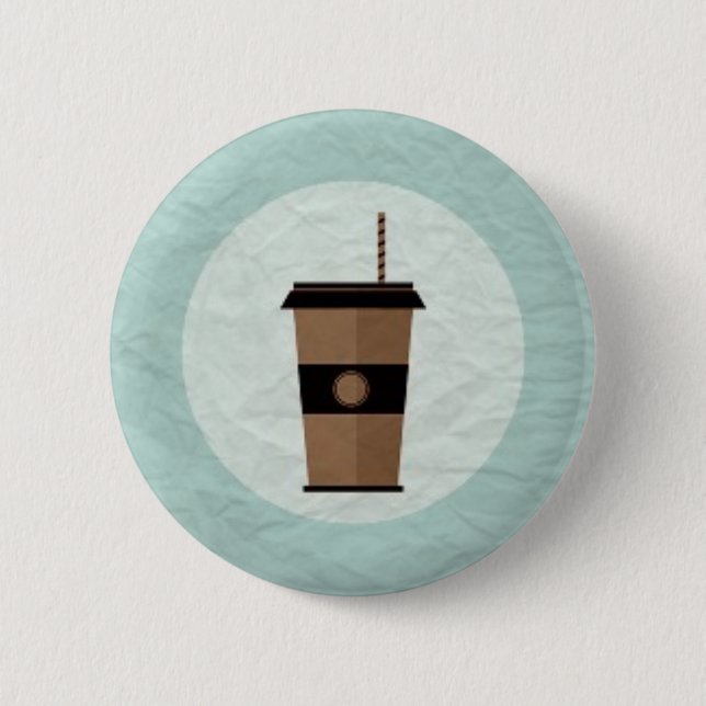 coffee 6 cm round badge (Front)