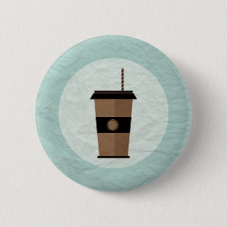 coffee 6 cm round badge