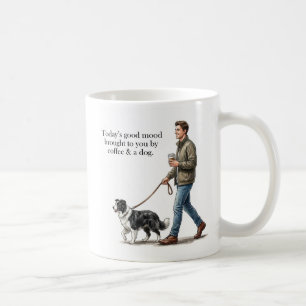 Coffee & a Border Collie Make Today Better Mug