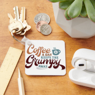 Coffee a Day for Coffee Lover Gift  Key Ring