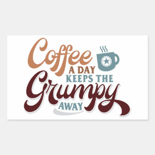 Coffee a Day for Coffee Lover Gift  Rectangular Sticker
