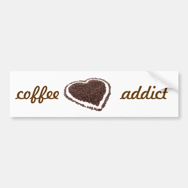 Coffee Addict Bumper Sticker (Front)