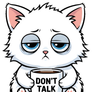 Coffee Addict Cat T-Shirt