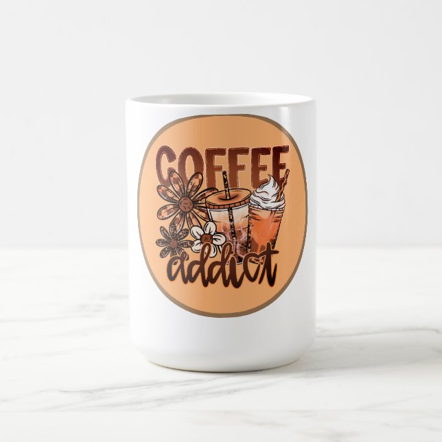 Coffee Addict | Cute Coffee Lover  Mug (Center)