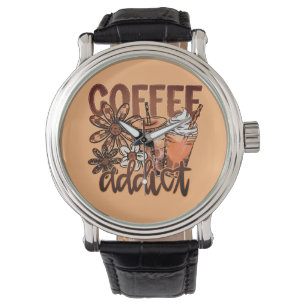 Coffee Addict Cute Coffee Lover Watch