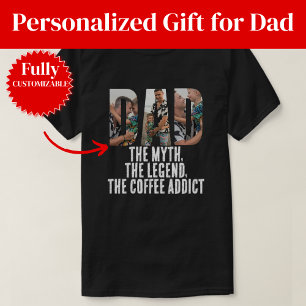 Coffee Addict Dad Gift T-Shirt