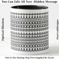 Coffee Addict Hidden Message Funny Novelty 111B