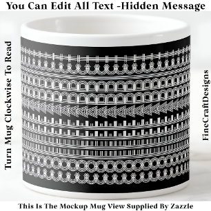 Coffee Addict Hidden Message Funny Novelty 111W Espresso Cup