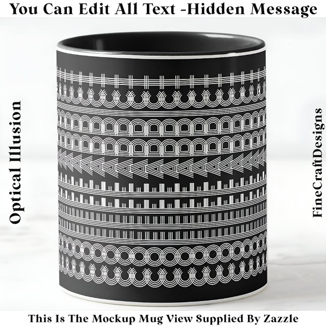 Coffee Addict Hidden Message Funny Novelty 111W Mug (Creator Uploaded)