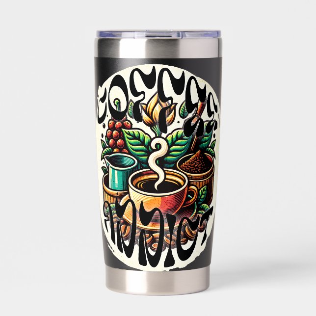 Coffee Addict Insulated Tumbler (Front)