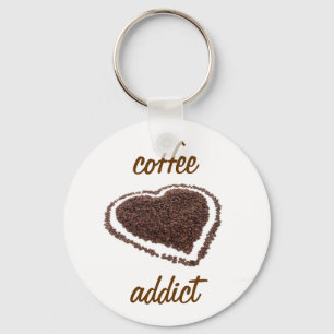 Coffee Addict Key Ring