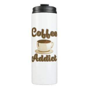 Coffee Addict retro logo Thermal Tumbler