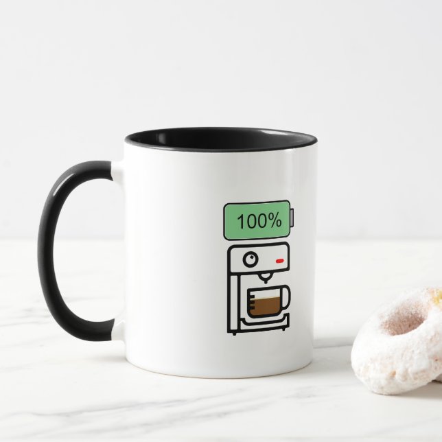 Coffee addiction design mug (With Donut)