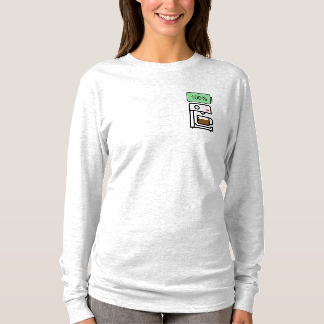 Coffee addiction design T-Shirt (Front)