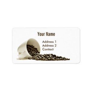 Coffee Address Label