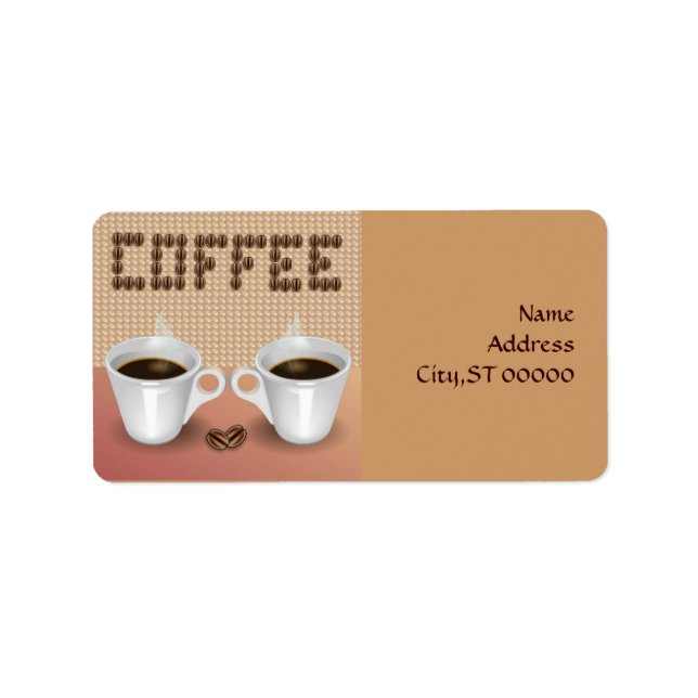 Coffee Address Label (Front)