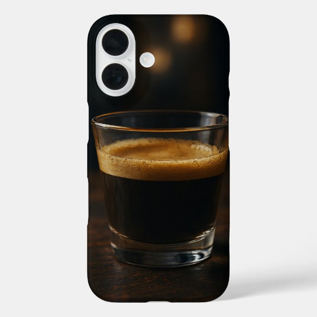 Coffee Aesthetic Phone Case – Minimalist Espresso  (Back)