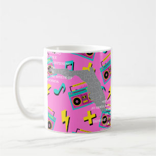 Coffee and '80s Music in Florida Coffee Mug