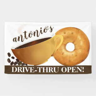 Coffee and Bagel Banner